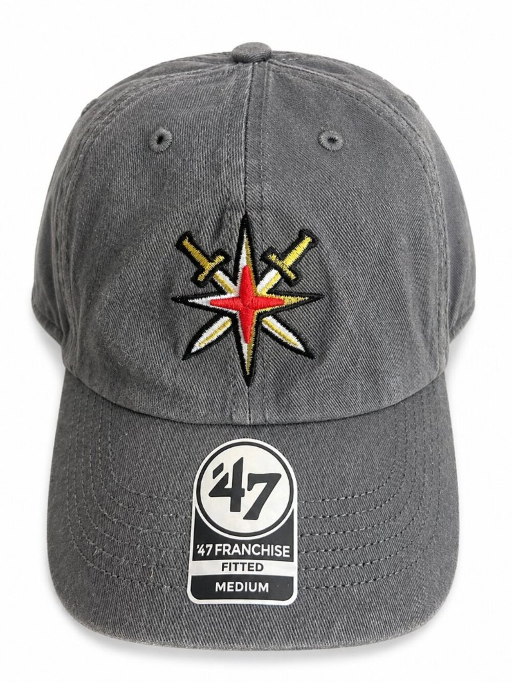 Vegas Golden Knights ’47 Franchise Fitted Hat Medium Charcoal Gray NHL Cap